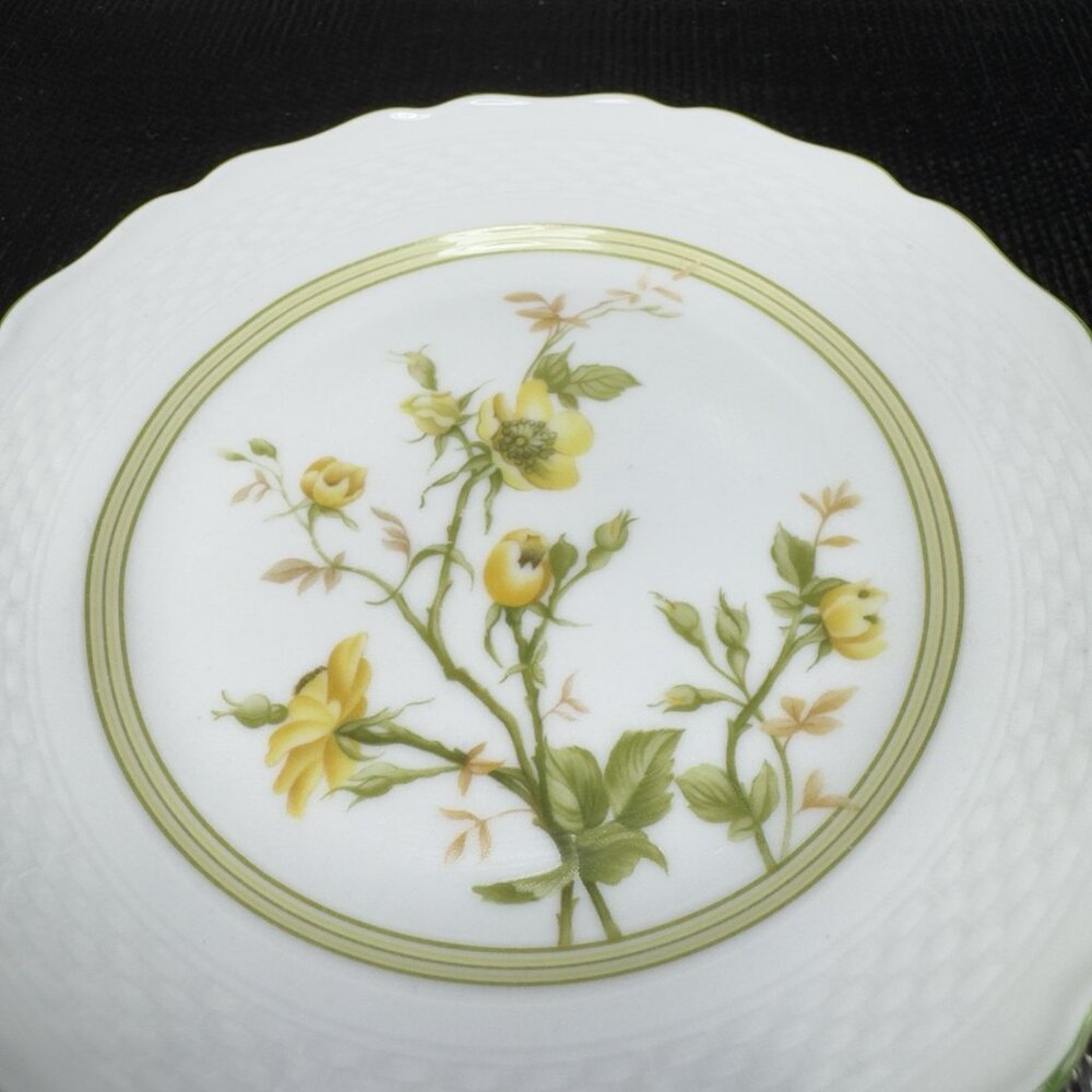 AK Kaiser Germany Porcelain Dish Plate 6inch Plates Dishes Yellow Flowers Set‎ 4 - Picture 9 of 12